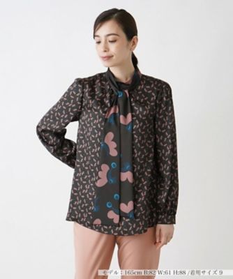 ＜BOURGE (Women)＞ボウタイブラウス