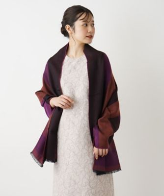 ライン柄ストール | Leilian (Women)/レリアン | 三越伊勢丹