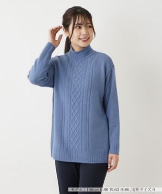＜Leilian (Women)＞カシミヤハイネックニット