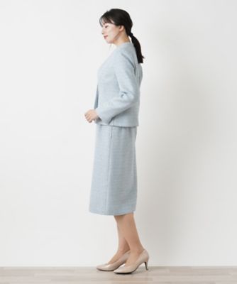 ラメツイードスーツ【セレモニー】【Ｌｅｉｌｉａｎ　ＷＨＩＴＥ　ＬＡＢＥＬ】