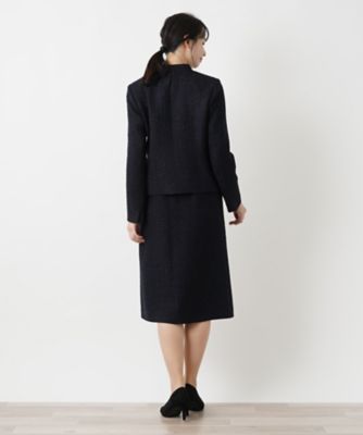 ラメツイードスーツ【セレモニー】【Ｌｅｉｌｉａｎ　ＷＨＩＴＥ　ＬＡＢＥＬ】