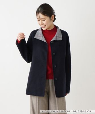 ＜Leilian (Women)＞一重仕立てコート【Ｌｅｉｌｉａｎ　ＷＨＩＴＥ　ＬＡＢＥＬ】