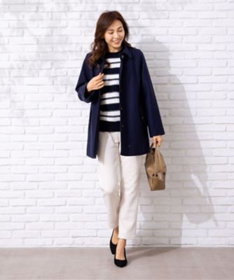 ステンカラーハーフコート【Ｌｅｉｌｉａｎ　ＷＨＩＴＥ　ＬＡＢＥＬ】