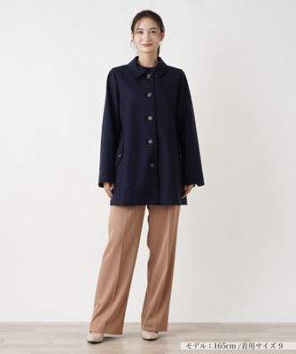 ステンカラーハーフコート【Ｌｅｉｌｉａｎ　ＷＨＩＴＥ　ＬＡＢＥＬ】