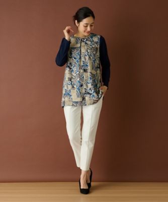 ＜Leilian (Women)＞チュニックブラウス【Ｌｅｉｌｉａｎ　ＷＨＩＴＥ　ＬＡＢＥＬ】