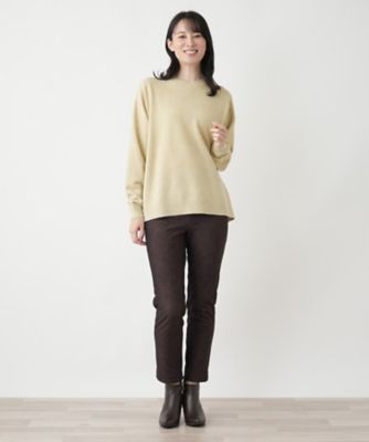モックネックニット【Ｌｅｉｌｉａｎ　ＷＨＩＴＥ　ＬＡＢＥＬ】