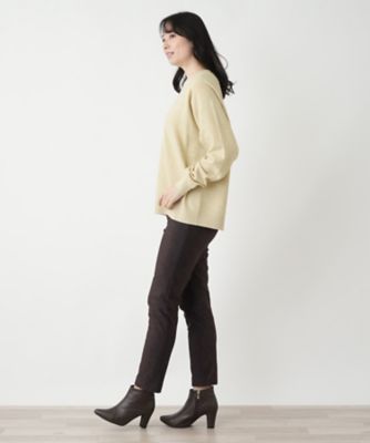モックネックニット【Ｌｅｉｌｉａｎ　ＷＨＩＴＥ　ＬＡＢＥＬ】