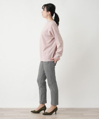 モックネックニット【Ｌｅｉｌｉａｎ　ＷＨＩＴＥ　ＬＡＢＥＬ】