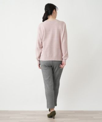 モックネックニット【Ｌｅｉｌｉａｎ　ＷＨＩＴＥ　ＬＡＢＥＬ】