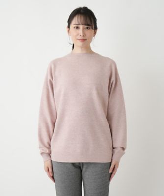 モックネックニット【Ｌｅｉｌｉａｎ　ＷＨＩＴＥ　ＬＡＢＥＬ】