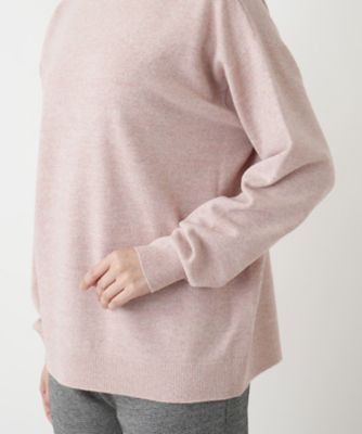 モックネックニット【Ｌｅｉｌｉａｎ　ＷＨＩＴＥ　ＬＡＢＥＬ】