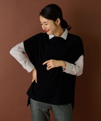 ニットベスト【Ｌｅｉｌｉａｎ　ＷＨＩＴＥ　ＬＡＢＥＬ】