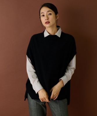 ニットベスト【Ｌｅｉｌｉａｎ　ＷＨＩＴＥ　ＬＡＢＥＬ】