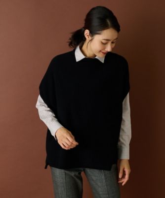 ニットベスト【Ｌｅｉｌｉａｎ　ＷＨＩＴＥ　ＬＡＢＥＬ】