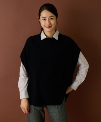 ニットベスト【Ｌｅｉｌｉａｎ　ＷＨＩＴＥ　ＬＡＢＥＬ】
