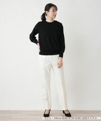 センタープレスパンツ【Ｌｅｉｌｉａｎ　ＷＨＩＴＥ　ＬＡＢＥＬ】