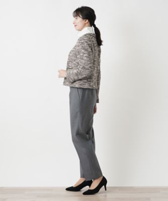 ラメツイードノーカラージャケット【セレモニー】【Ｌｅｉｌｉａｎ　ＷＨＩＴＥ　ＬＡＢＥＬ】