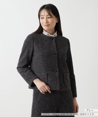 ＜Leilian (Women)＞ジャケット【Ｌｅｉｌｉａｎ　ＷＨＩＴＥ　ＬＡＢＥＬ】