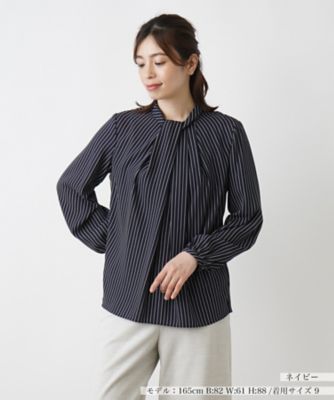 ＜Leilian (Women)＞ブラウス【Ｌｅｉｌｉａｎ　ＷＨＩＴＥ　ＬＡＢＥＬ】