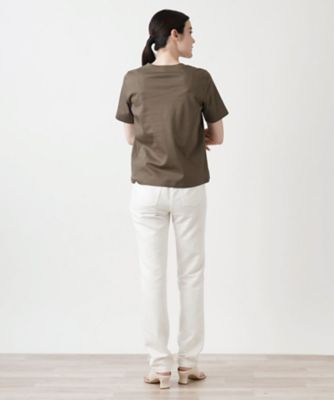 ネックビジュー半袖カットソー【ＴＨＥ　ＮＥＷ】【Ｌｅｉｌｉａｎ　ＷＨＩＴＥ　ＬＡＢＥＬ】