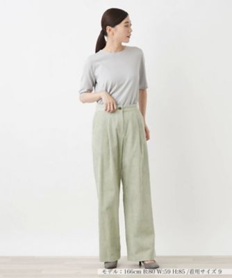 コーデュロイワイドパンツ【ＴＨＥ　ＮＥＷ】【Ｌｅｉｌｉａｎ　ＷＨＩＴＥ　ＬＡＢＥＬ】