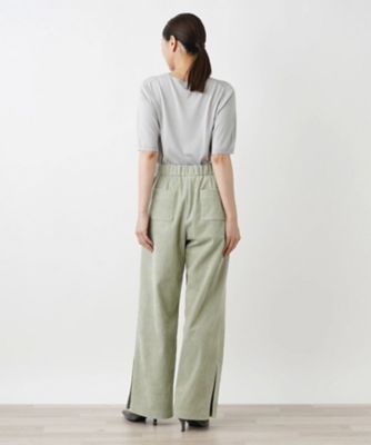 コーデュロイワイドパンツ【ＴＨＥ　ＮＥＷ】【Ｌｅｉｌｉａｎ　ＷＨＩＴＥ　ＬＡＢＥＬ】