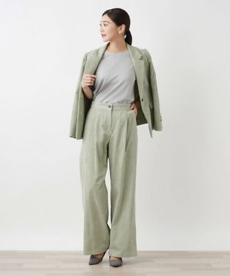 コーデュロイワイドパンツ【ＴＨＥ　ＮＥＷ】【Ｌｅｉｌｉａｎ　ＷＨＩＴＥ　ＬＡＢＥＬ】