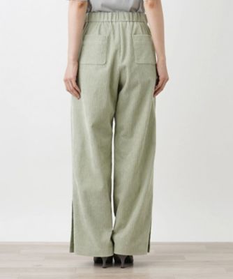 コーデュロイワイドパンツ【ＴＨＥ　ＮＥＷ】【Ｌｅｉｌｉａｎ　ＷＨＩＴＥ　ＬＡＢＥＬ】
