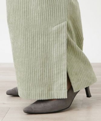 コーデュロイワイドパンツ【ＴＨＥ　ＮＥＷ】【Ｌｅｉｌｉａｎ　ＷＨＩＴＥ　ＬＡＢＥＬ】