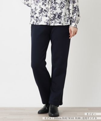 ＜Leilian (Women)＞【あったか素材】ストレートシルエットパンツ