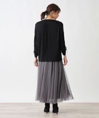 シャーリングスリーブカットソー【ＴＨＥ　ＮＥＷ】