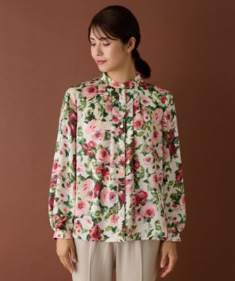 ＜Leilian (Women)＞【ＲＯＣＨＡＳ　Ｐｒｅｍｉｅｒｅ】ブラウス