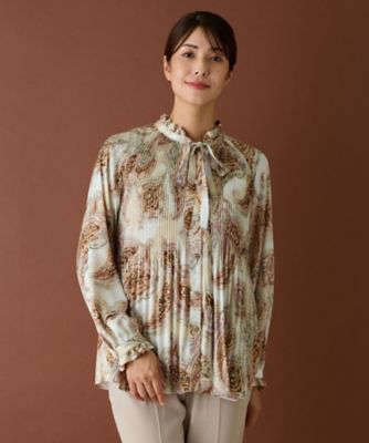 極美品！大きいサイズ！ROCHAS Leilian レリアン　ブラウス　13+ 極美品！大きいサイズ！ROCHAS Leilian レリアン ブラウス 13+