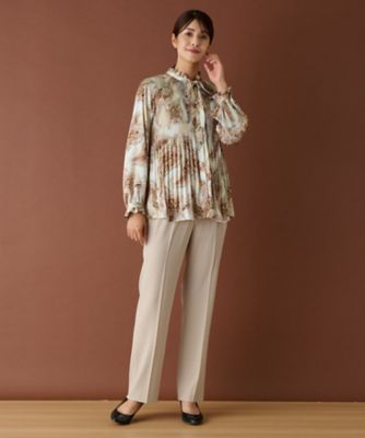 大きいサイズ13♪ ロシャスプルミエール レリアン 総柄プリントブラウス ROCHAS Premiere】ブラウス | Leilian (Women