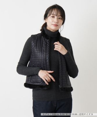 ＜BOURGE (Women)＞キルティングベスト【ＮＥＷ　ＦＯＲＭＡＬ】