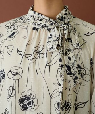 【ＲＯＣＨＡＳ　Ｐｒｅｍｉｅｒｅ】オリジナルプリントブラウス