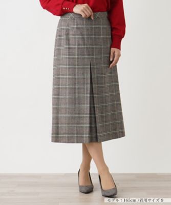 ＜Leilian (Women)＞チェック柄スカート【ＲＯＣＨＡＳ　Ｐｒｅｍｉｅｒｅ】
