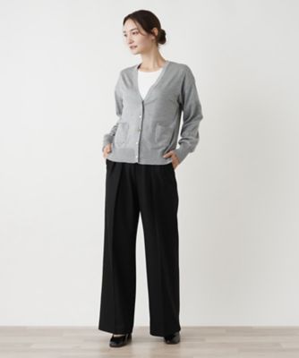 ツータックワイドパンツ【ＴＨＥ　ＮＥＷ】【Ｌｅｉｌｉａｎ　ＷＨＩＴＥ　ＬＡＢＥＬ】