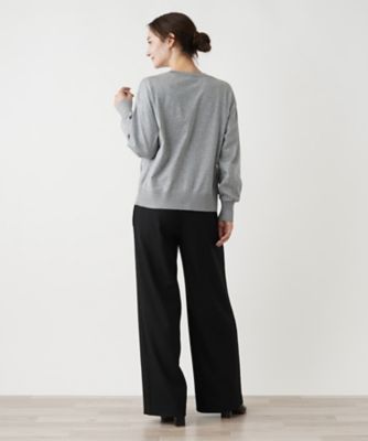 ツータックワイドパンツ【ＴＨＥ　ＮＥＷ】【Ｌｅｉｌｉａｎ　ＷＨＩＴＥ　ＬＡＢＥＬ】