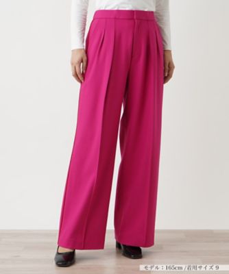 ツータックワイドパンツ【ＴＨＥ　ＮＥＷ】【Ｌｅｉｌｉａｎ　ＷＨＩＴＥ　ＬＡＢＥＬ】