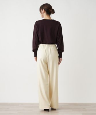 ツータックワイドパンツ【ＴＨＥ　ＮＥＷ】【Ｌｅｉｌｉａｎ　ＷＨＩＴＥ　ＬＡＢＥＬ】