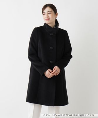 ＜Leilian (Women)＞アルパカ混スタンドカラーコート