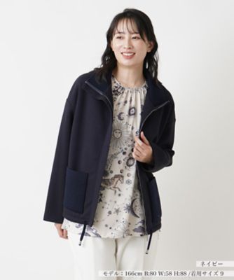 ＜Leilian (Women)＞ニット切替比翼ジャケット