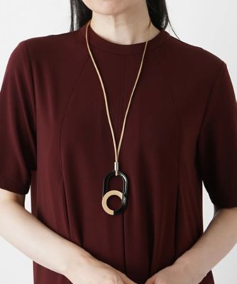 ＜Leilian plus house (Women/大きいサイズ)＞リングモチーフネックレス