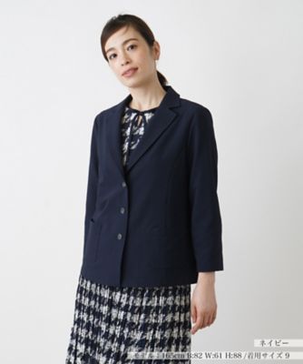 ＜Leilian (Women)＞洗えるブレザー【Ｌｅｉｌｉａｎ　ＷＨＩＴＥ　ＬＡＢＥＬ】