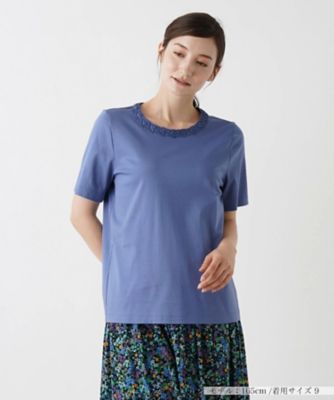 ＜Leilian (Women)＞クルーネックカットソー【Ｌｅｉｌｉａｎ　ＷＨＩＴＥ　ＬＡＢＥＬ】