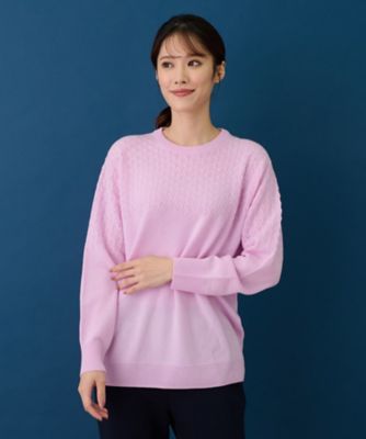 洗えるカシミヤプルオーバーニット