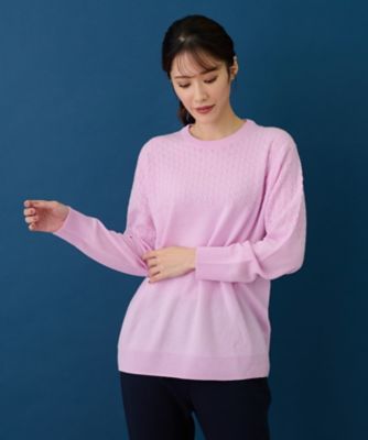 洗えるカシミヤプルオーバーニット