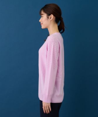 洗えるカシミヤプルオーバーニット