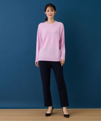 洗えるカシミヤプルオーバーニット